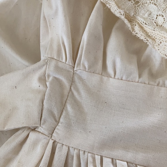 Vintage 1970s Gunne Sax By Jessica San Fransisco Cotton Muslin Wedding Dress - Picture 15 of 16